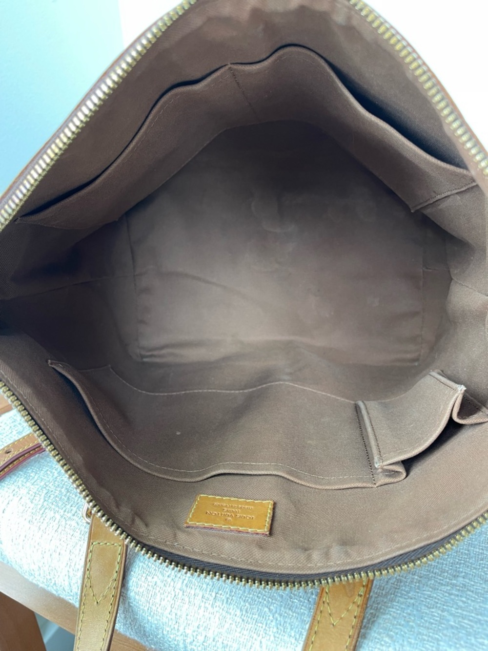 Louis Vuitton Monogram Palermo GM Canvas Tote with Vachetta Trim - Picture 10 of 13
